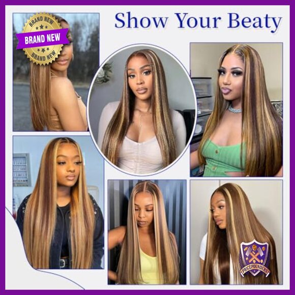 13x6 HD Lace Front Wig Human Hair 32 Inch Straight 200 Density Pre Plucked main image 5